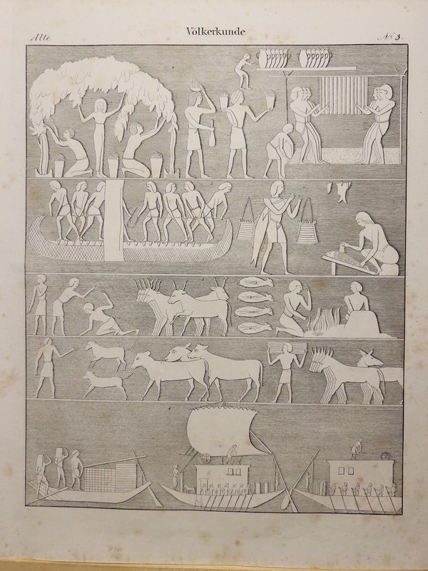 ANTIQUARIAN LITHOGRAPH 1833 ANCIEN EGYPT LIVES PHARAON TUTONCHAMUN PYRAMID