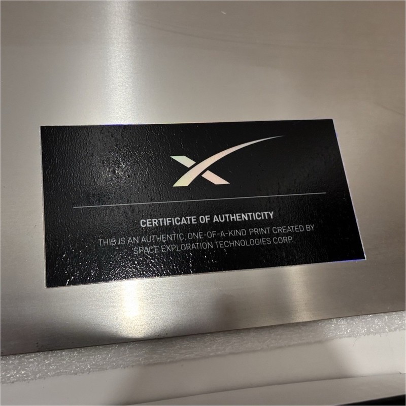 SpaceX 2022 LIMITED EDITION ORIGINAL One-Of-A-Kind Stack Metal Art Print gallery