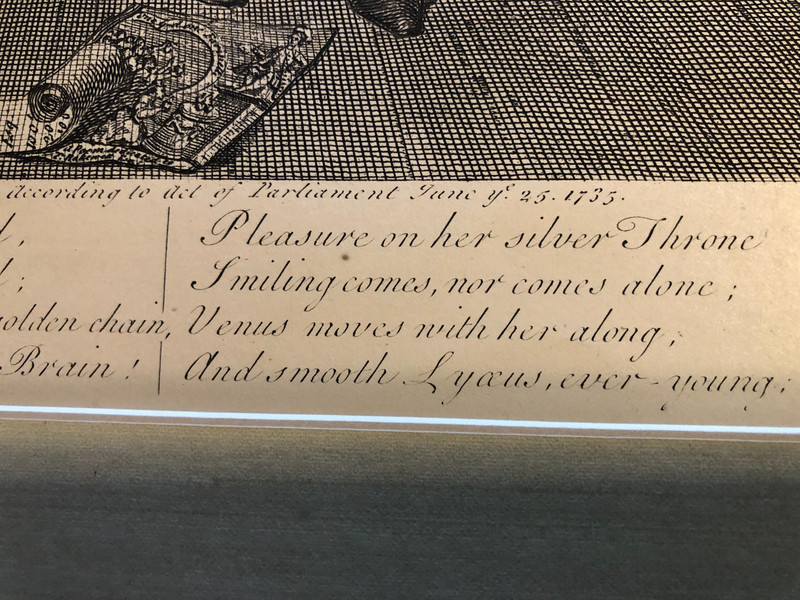 Antique William Hogarth Heath Edition plate 2 A RAKE'S Progress engraving gallery