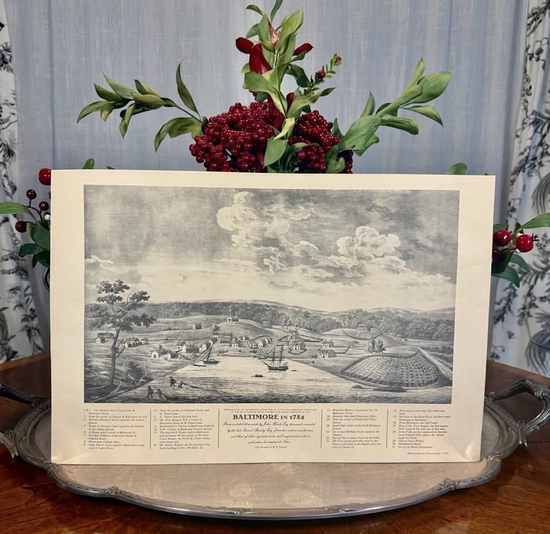 Vintage Historical Baltimore Maryland Print