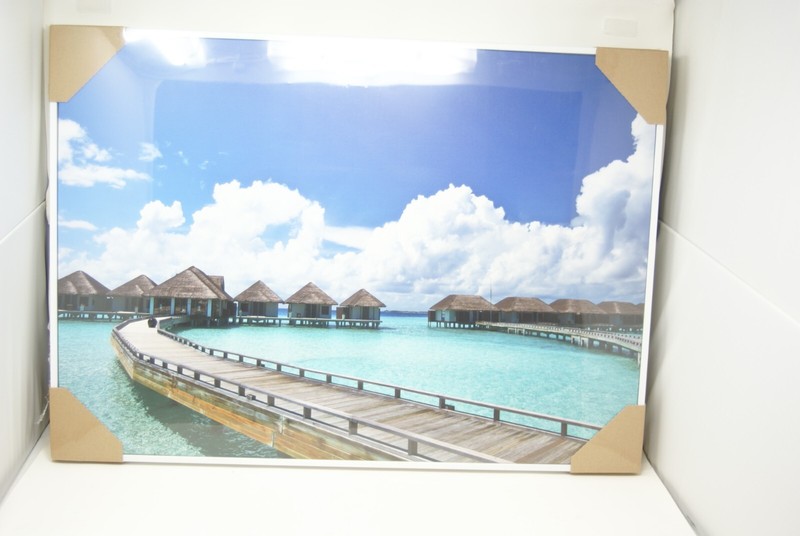 Large Framed Canvas Print 27 X 19 Inch Mounting Hardware Included White Frame