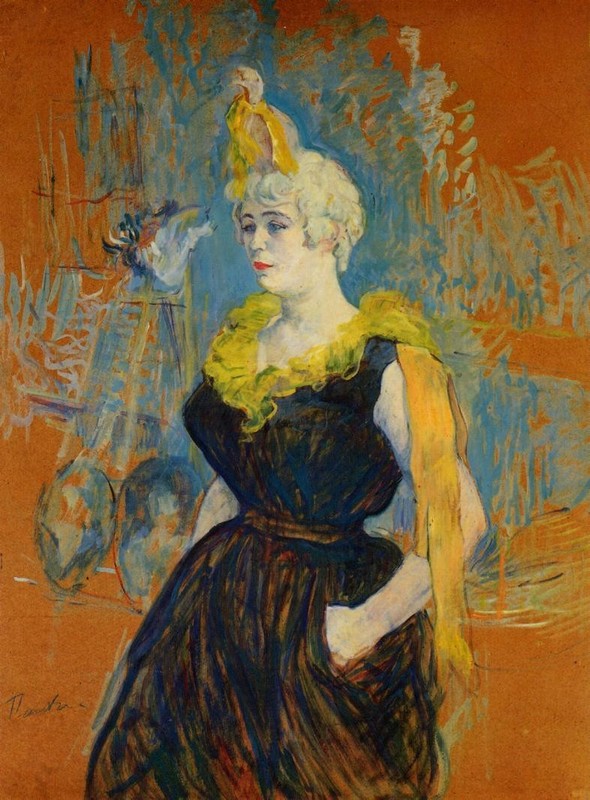 Henri Lautrec The Clown Cha U Kao 1895 17"x 22" Archival Art Print