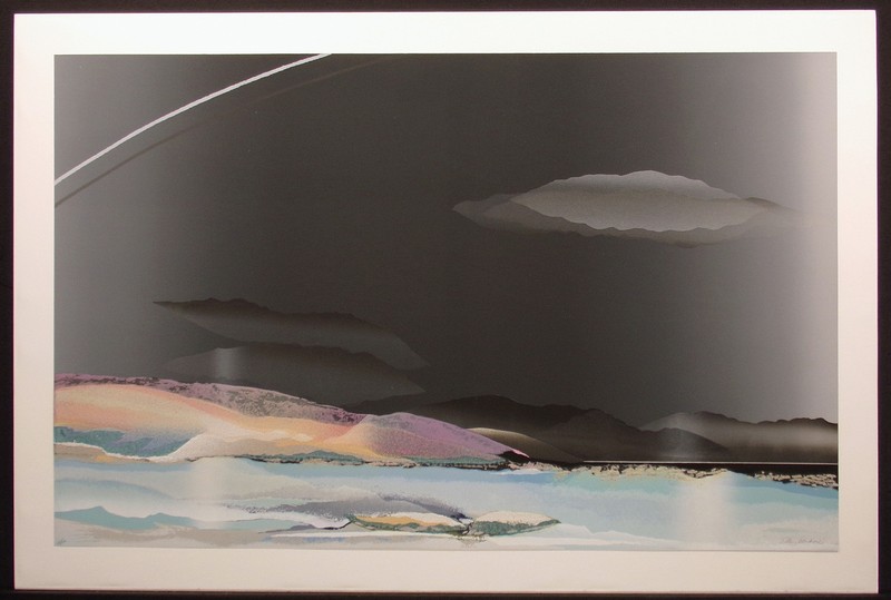 Elba Alvarez "Winter" Hand Signed Numbered Textured Serigraph, Make an Offer! gallery
