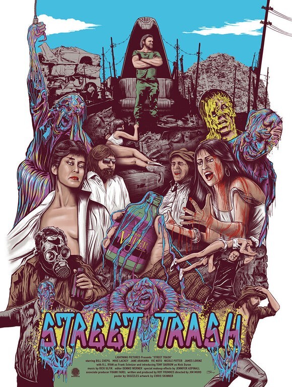 Chris Skinner STREET TRASH Poster Mondo Print 1987 VHS Cult Gore Horror Art RARE gallery