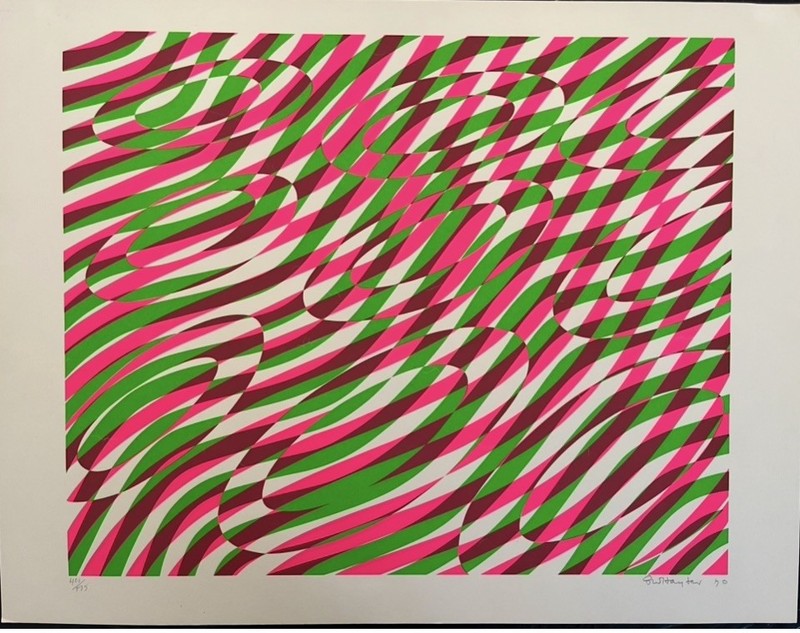William Stanley Hayter American Color Screenprint Signed Listed 1970