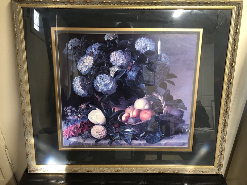 “Hydrangea In An Urn….”(Framed Print) By Johan L. Jensen Approximately 33 X 39