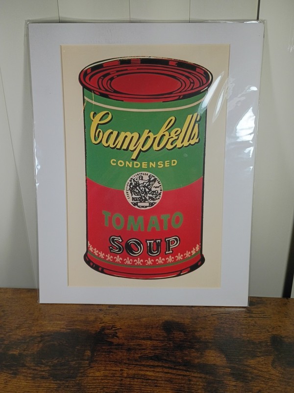 Andy Warhol Cambell Soup Can Print McGraw Graphics 12×8″