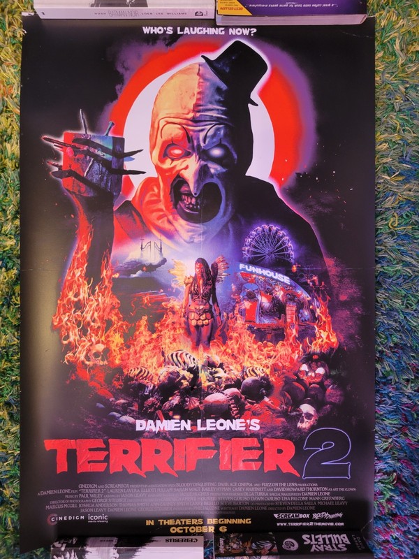 Terrifier 2 Screen Print Poster Creepy Duck Bottle Neck Gallery Limited 9/200