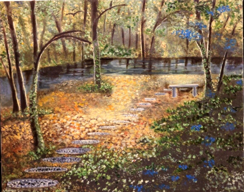 von Wening Art"Pathway in Dreams" special place hidden beauty in the backwoods