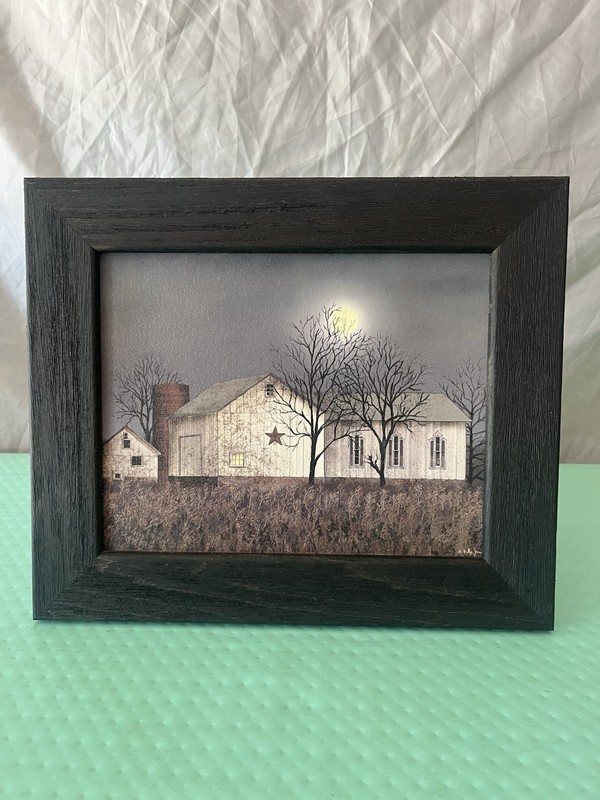 Authentic Billy Jacobs Evening Chores 13×11 Black Wood Frame Sealed Print