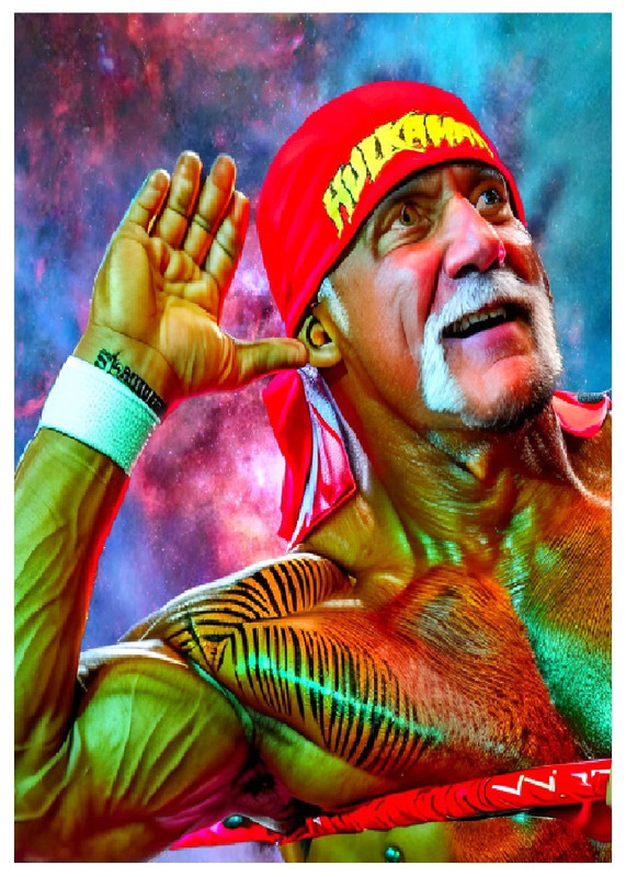 HULK HOGAN * Fun Novelty * WRESTLER * Art Card * ATC ACEO