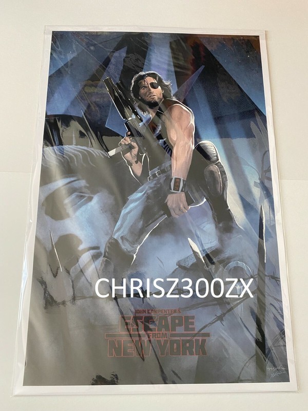 Escape From New York Yvan Quinet Poster Screen Print Art 24×36 #4 SIGNED Mondo