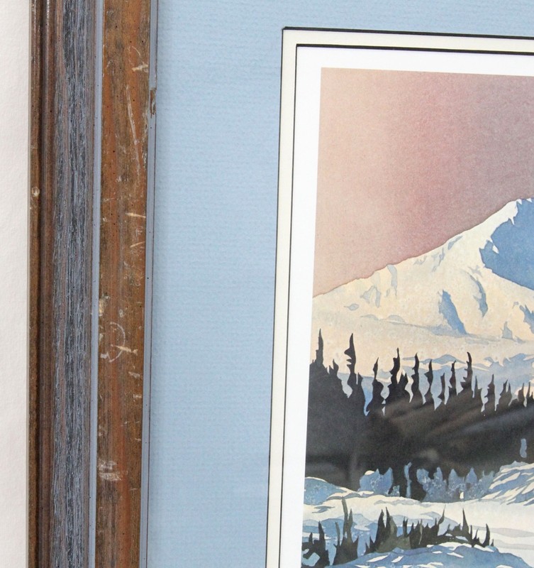 Byron Birdsall Signed Print 1992 "The Alaska Highway, Winter" 91/950 Jeep Snow gallery