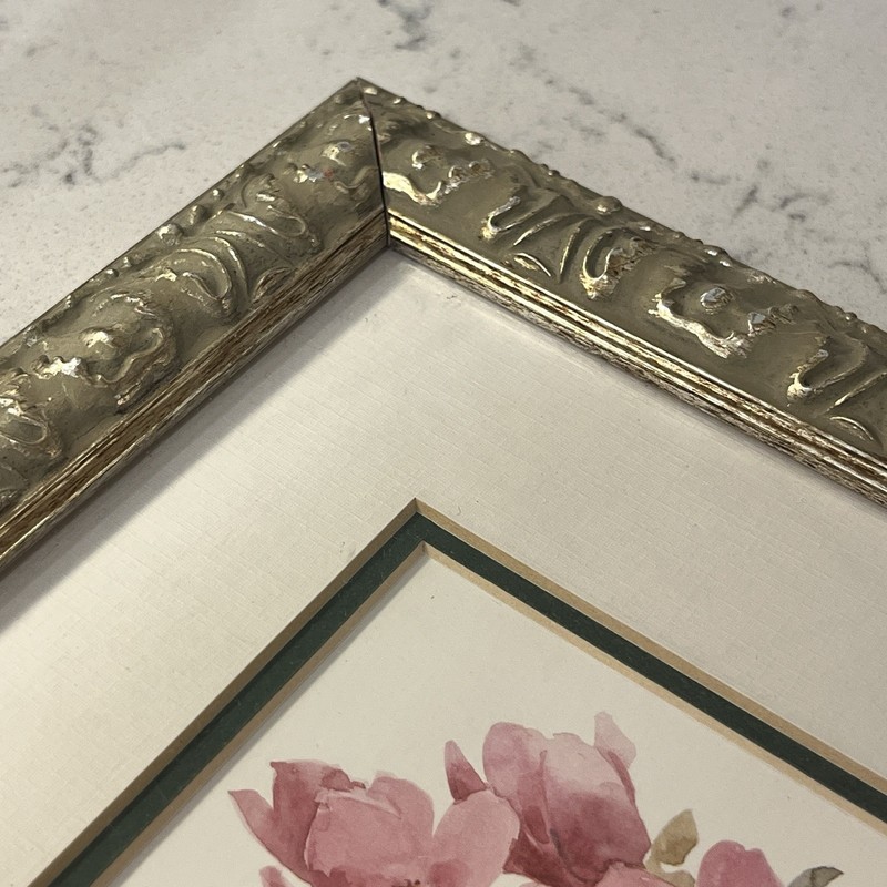 Vintage Topiary Prints Set 2 Gold Frames Double Mat Grandmillennial Hang Ready gallery