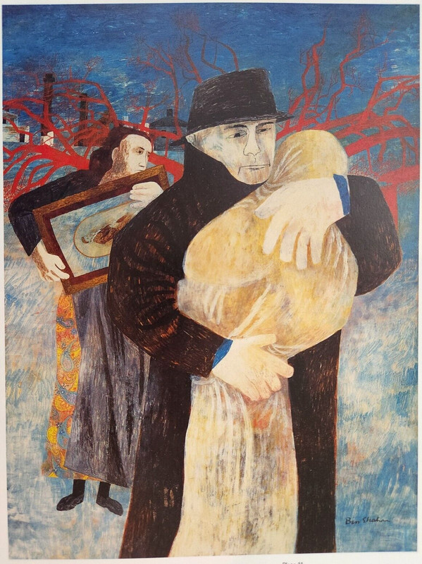Father And Child Ben Shahn Vintage 1998 Book Art Print