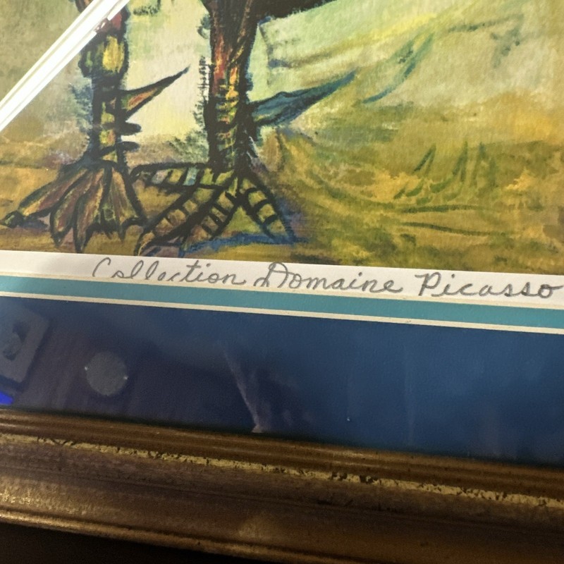 Pablo Picasso THE ROOSTER Estate Signed & Stamped Limited Edition Giclee 26"x20" gallery