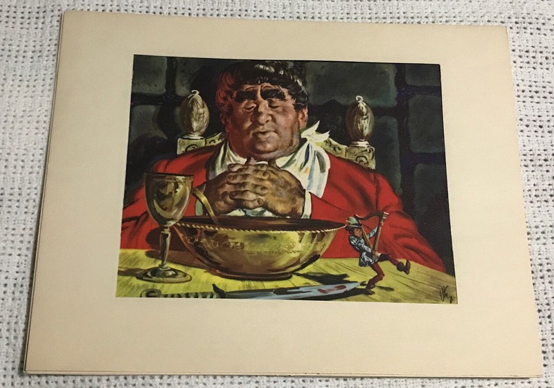 Vintage Jack and the Beanstalk Print 1930’s Thorton Utz Art..