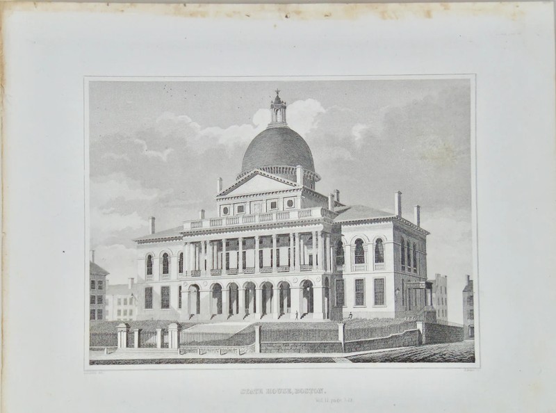 [ENGRAVING] State House, Boston 1846