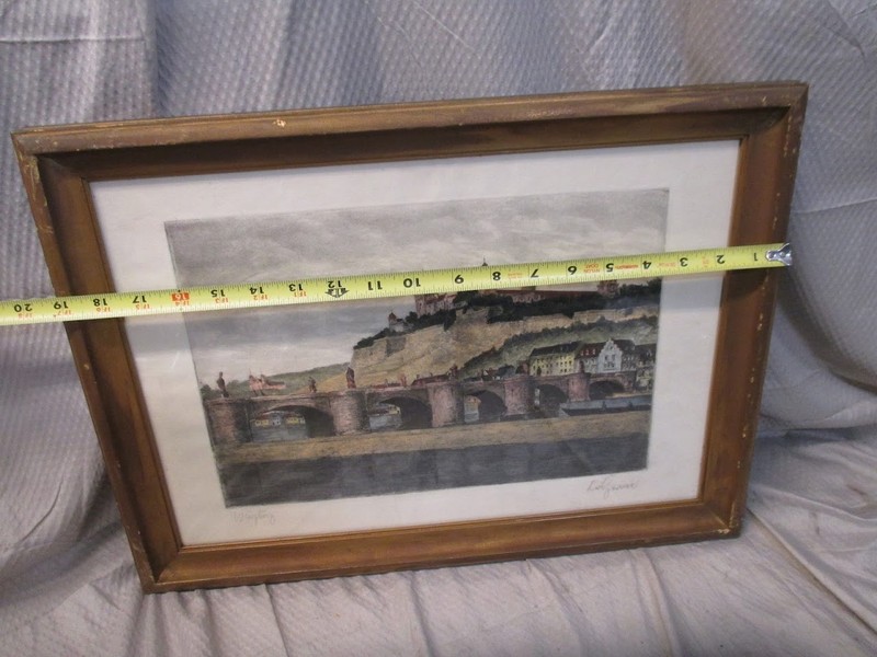 Antique Hangman's Bridge Nuremberg Germany Painting | Please See Signature gallery