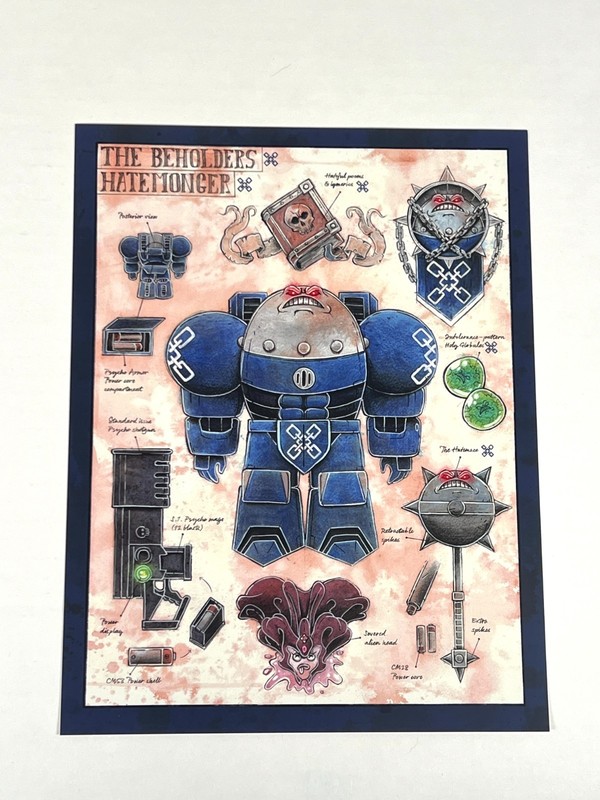Flashgitz Space King Hatemonger Art Print Concept Beholders Star Defenders Scifi