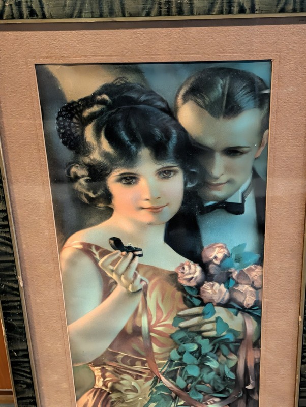 Antique Art Print Framed Title: "Beauty Gained Is Love Retained" Decorative gallery