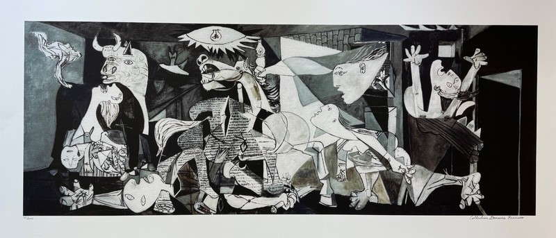 Pablo Picasso GUERNICA Estate Signed Limited Edition Giclee Art 24" x 48" gallery