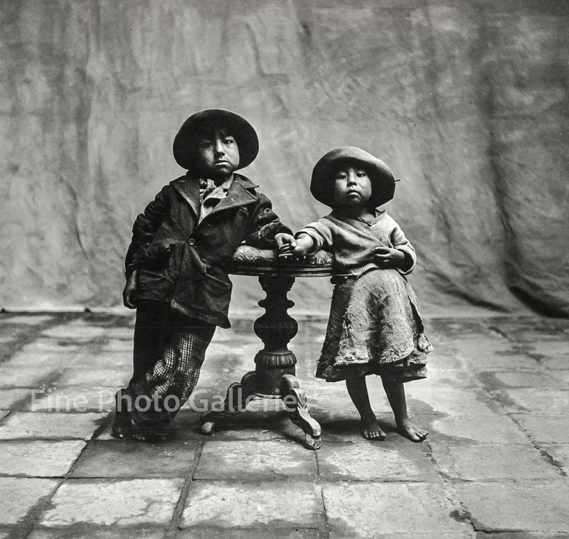 1948/91 Vintage IRVING PENN Cuzco Children Peru Kids Quadritone Photo Engraving