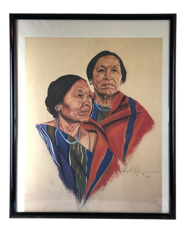 Hand Signed / Numbered Chuck Wilson Cherokee Artist Print 19 x 24″