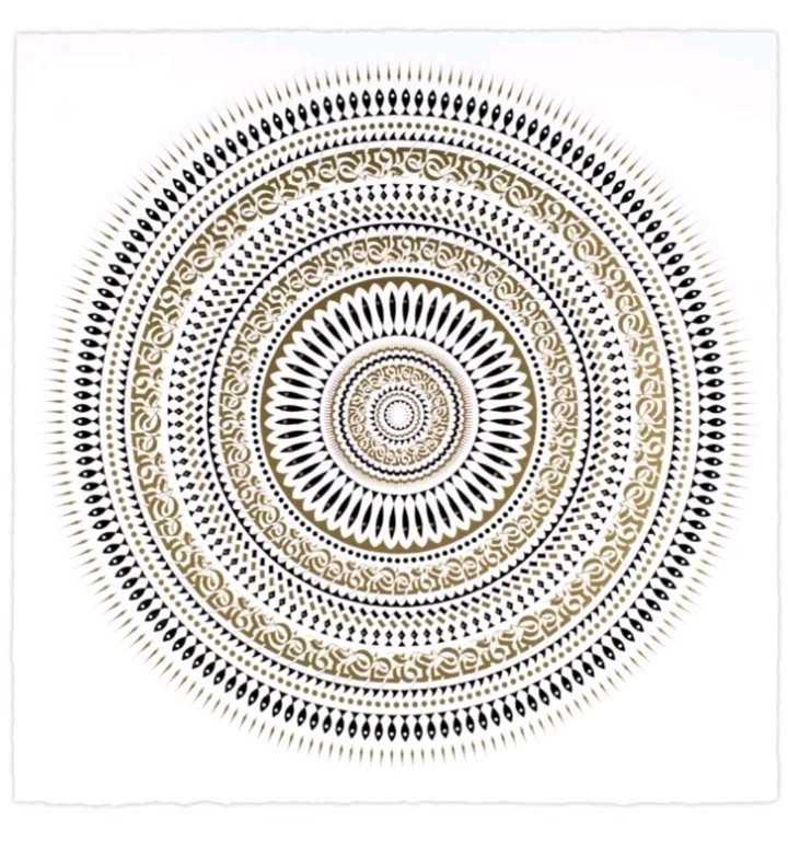 CRYPTIK «Seven Seas» Gold Foil Art Print Poster Printers Test 1xrun unsigned