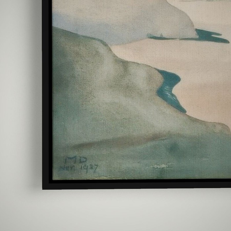Maynard Dixon - Nevada Mountain Landscape - Art Print on Paper or Canvas gallery