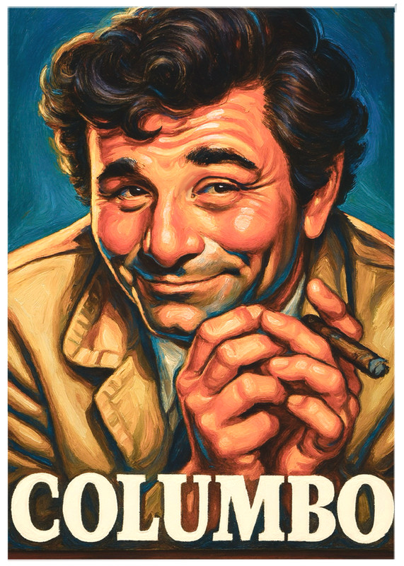 COLUMBO * Fun Novelty * TELEVISION * Art Card * ATC ACEO
