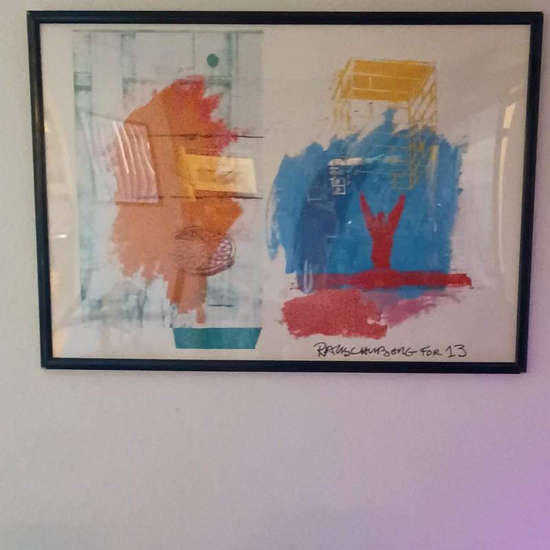 Robert Rauschenberg For 13 Poster in very nice condition a must see.