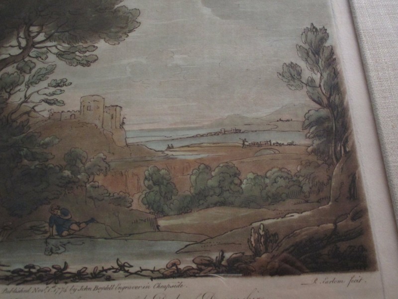 CLAUDE LORRAIN DRAWING RICHARD EARLOM MEZZOTINT ENGRAVING 18TH CENTURY LANDSCAPE gallery