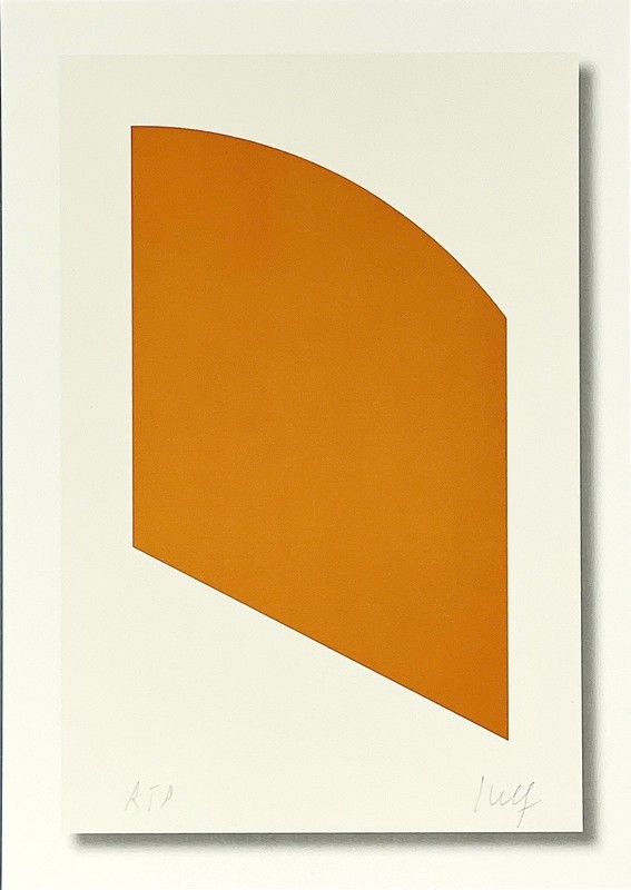 Ellsworth Kelly Art Print Announcement Card 2004 Gemini Gallery NYC – Orange