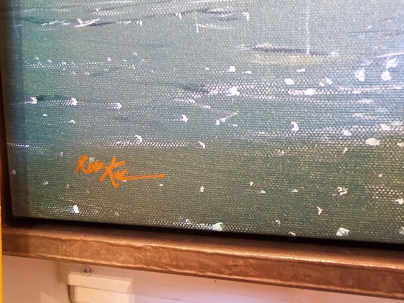 ROB KAZ - RAINDROPS - S/N LIMITED EDITION GICLEE on CANVAS 15 x 30 gallery