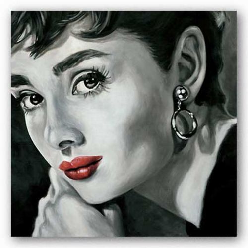 Elegance Frank Ritter Audrey Hepburn Art Print 28x28