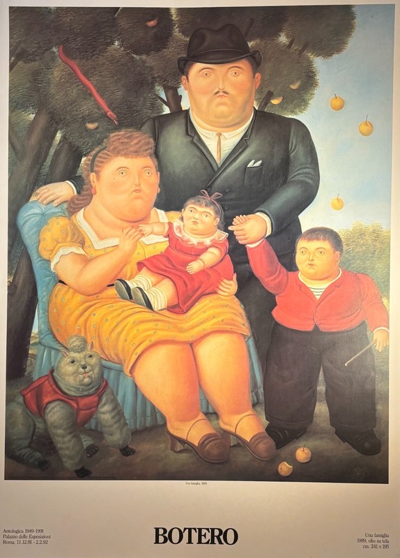 FERNANDO BOTERO»UNA FAMIGLIA,1989″PALAZZO DELLE ESPOSIZIONI ROMA Exhibition