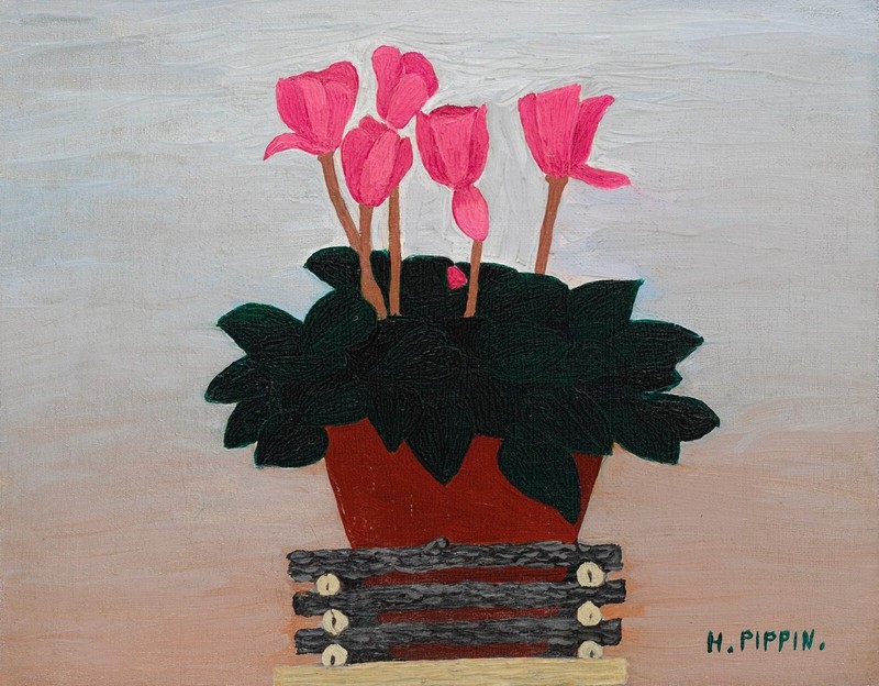 Horace Pippin Cyclamen Art Print Floral Still Life Wall Decor