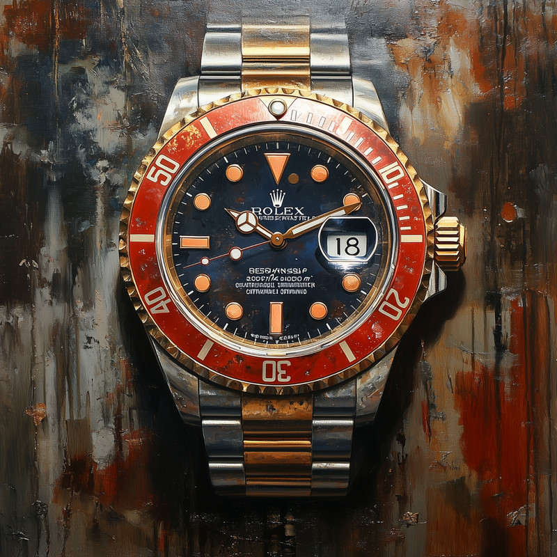 ⌚ Rolex Watch Art 🖼️ | 30×30″ | Museum Giclée Print 🎨 | ✍️ 1/25 | COA 🧾 | V85