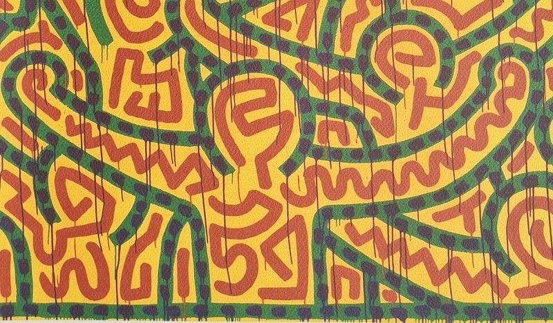 Keith Haring * Untitled * 70 X 50 Cm * Signed Lithograph * Limited # 15/150 gallery