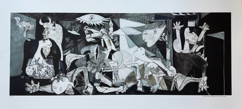 Pablo Picasso GUERNICA Estate Signed Limited Edition Giclee Art 24" x 48" gallery