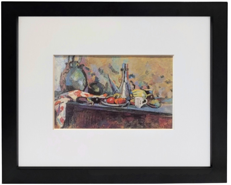 HENRI MATISSE “Still Life with Purro” Plate Signed Framed Modern Art Print