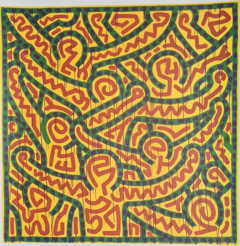 Keith Haring * Untitled * 70 X 50 Cm * Signed Lithograph * Limited # 15/150 gallery