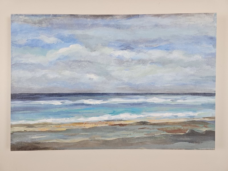 ART – Large Silvia Vassileva Ocean Landscape Art Print 30×20 Modern Canvas Print