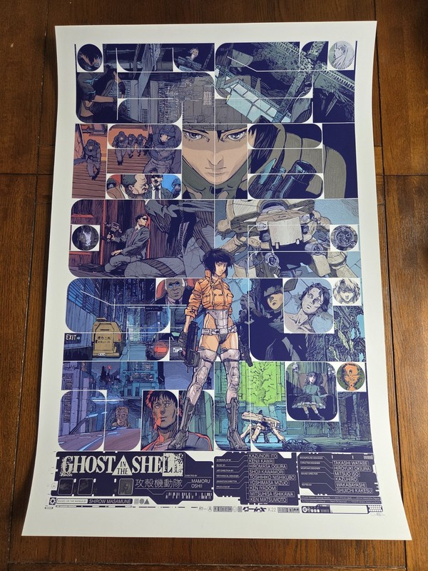 Ghost in the Shell SCREENPRINT by Krzysztof Domaradzki Ltd Edition x/125 Reg