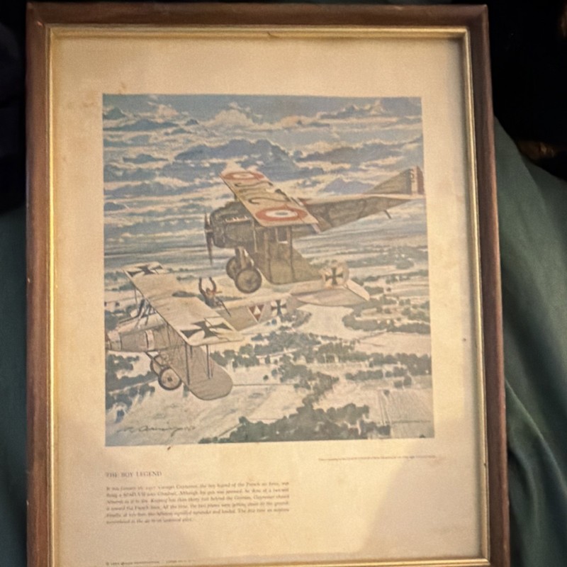 Paul C. Collins «The Boy Friend» Framed Aviation Aircraft Print, Landscape