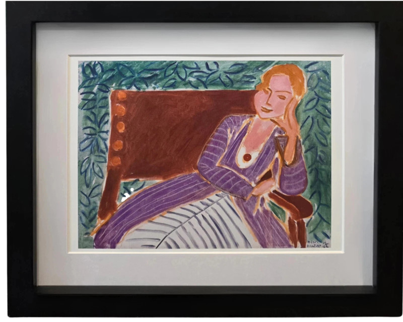 HENRI MATISSE Young Girl in Persian Dress Plate Signed Modern Art Print