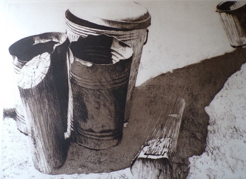 Fine Art Original Signed and Numbered Etching by Mississippi Artist Dale Rayburn
