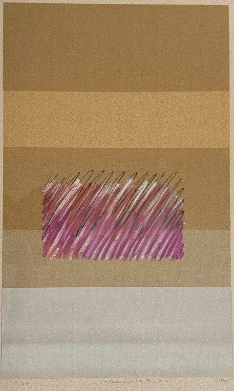 Andre Strong Abstract 'Metamorphosis III' 150/200 lithograph framed 26x18 pastel gallery