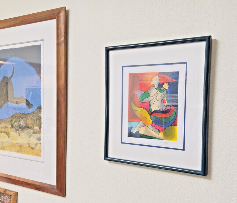 Linda Le Kinff Cubism "Constellation" 2002 Serigraph, Signed Framed 244/350 gallery